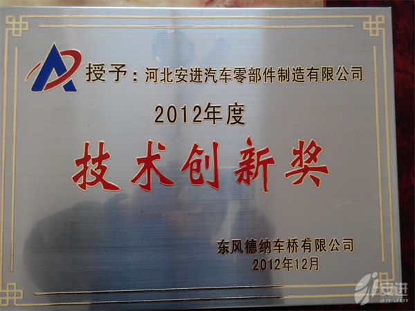 德納2012技術(shù)創(chuàng)新獎(jiǎng)
